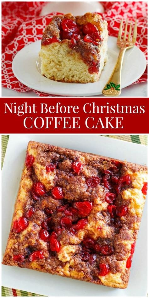 Make christmas appetizer recipes brie wheel, ice basket, asia wings, crab mushrooms, tortilla christmas trees, chicken nibbles, sausage balls, skewered oysters, asparagus. Night Before Christmas Coffee Cake | Recipe | Christmas coffee cake, Coffee cake recipes ...