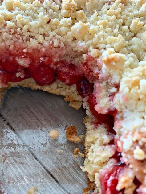 Cherry Filled Coffee Cake Buttery Cake Cherry Filling Crumb