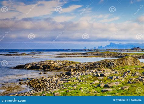 Seascape On Andoya Island Norway Stock Photo Image Of Mountains Trip