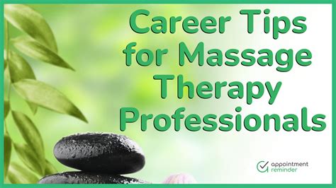 5 Career Tips For A Successful Massage Therapist Professionals