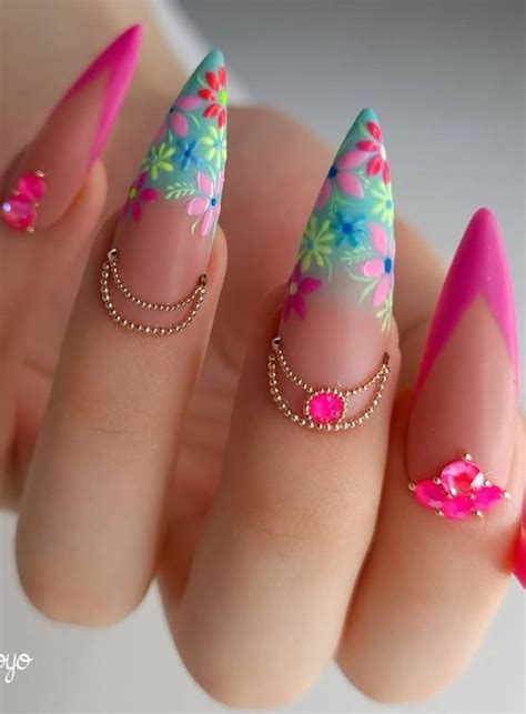 Beautiful Stiletto Nails Art Designs And Acrylic Nails Ideas Lily Fashion Style