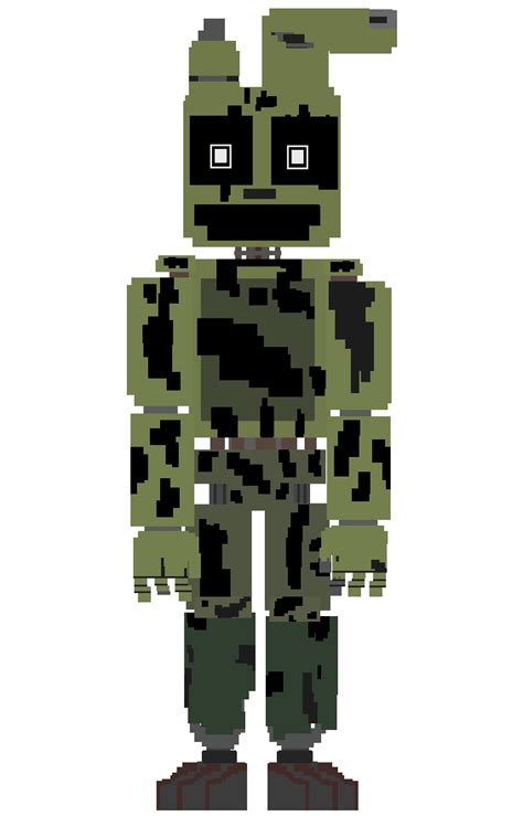 Fnaf Minigame Styled Springtrap  By Encore Rabbit On Deviantart