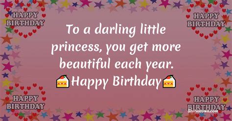 To A Darling Little Princess You Get More Beautiful Each Year Happy Birthday 3rd Birthday Wishes