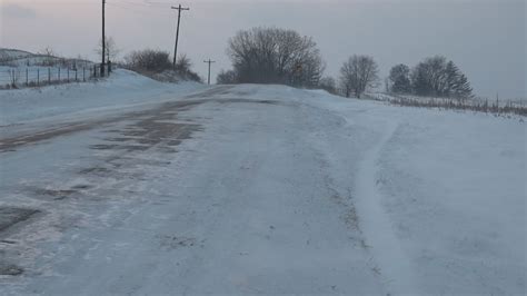 Rural County Road Crews Trying To Keep Up With Heavy Snow Ice Covered