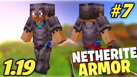 Finnaly I Crafted A Full Netherite Armour In Minecraft 119 Survival