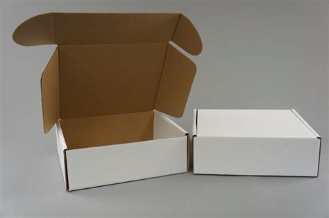 100 White Postal Cardboard Boxes Mailing Shipping Cartons Small Size