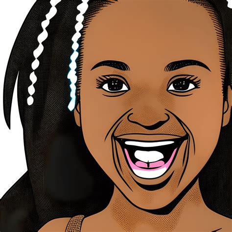 Cute Little Black Girl Smiling Superwoman · Creative Fabrica