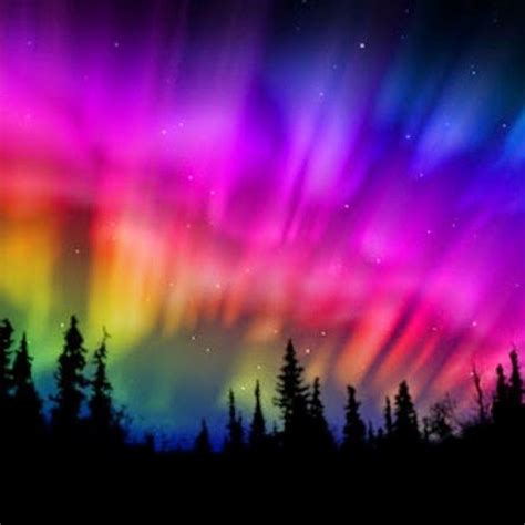 Aurora Borealis Night Starry Sky Sky Stars Northern L