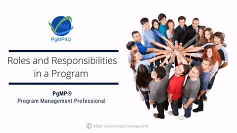 Roles And Responsibilities Program PgMP U PgMP USA VCare
