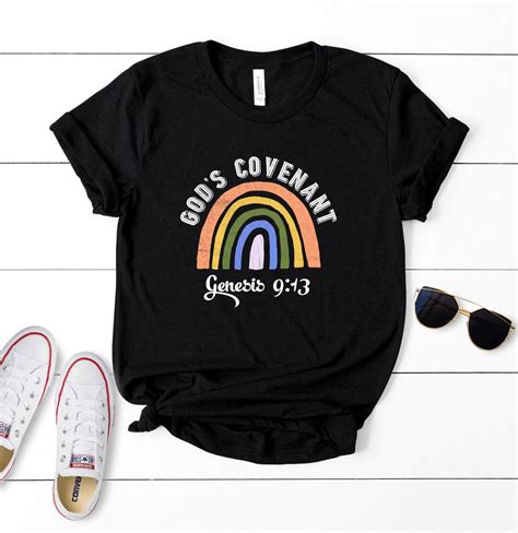 christian t shirt christian rainbow shirt religious shirt etsy uk