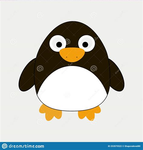 Cute Baby Penguin Cartoon Vector Stock Vector Illustration Of Comic