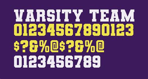 Varsity Team Bold Free Font What Font Is