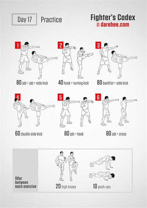 Fighters Codex Fighter Workout Darebee Fighter