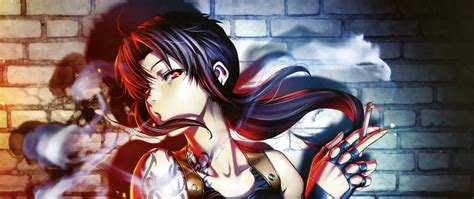 2560x1080 Black Lagoon Anime Girl Smoking 4k 2560x1080 Resolution Hd 4k Wallpapers Images