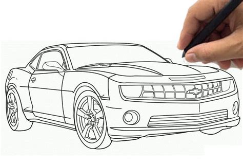 How To Draw A Camaro Step By Step Wp Content
