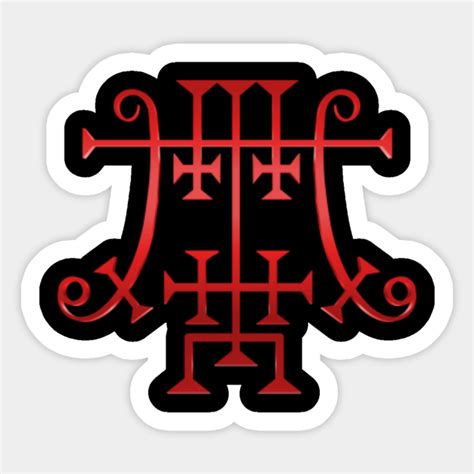 Foras Sigil Modern Ars Goetia Demonic Seal Of Foras In Red Foras