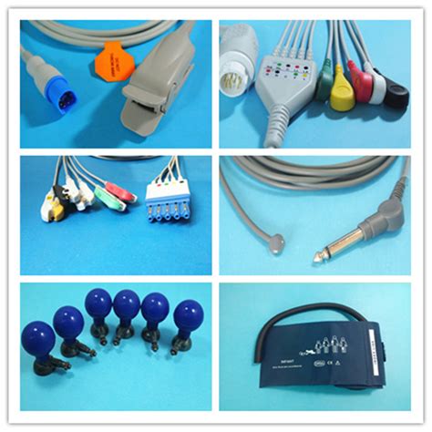 Compatible Ge Dynamic Holter Ecg Cable 7 Leads One Piece Snap 16 Pin
