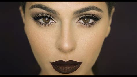 Fall Makeup Dark Matte Lips Lipstick Tutorial Teni