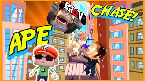 Fgteevs Ape Chase Game Mobile App Gameplay Youtube