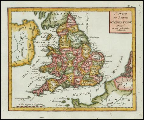130 395 km² capitale : Carte Du Royaume D'Angleterre Divise en ses principales Provinces - Barry Lawrence Ruderman ...