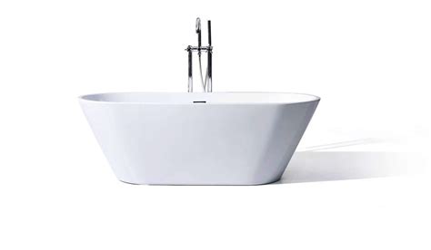 Vitale Acrylic Modern Freestanding Soaking Bathtub 59