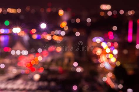 Abstract Texture Bokeh City Lights Stock Photo Image Of Festive