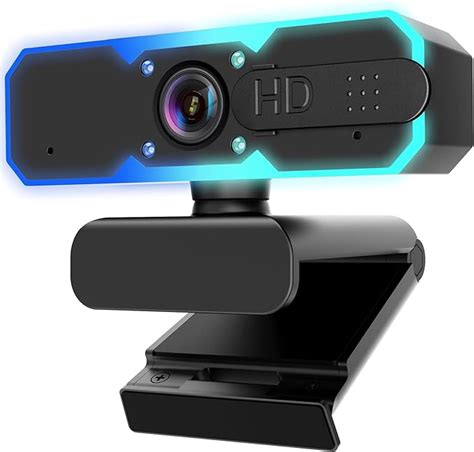 Nbpower 1080p 60 Fps Streaming Webcam Streaming Kamera Mit Mikrofon Und Fülllicht Autofokus