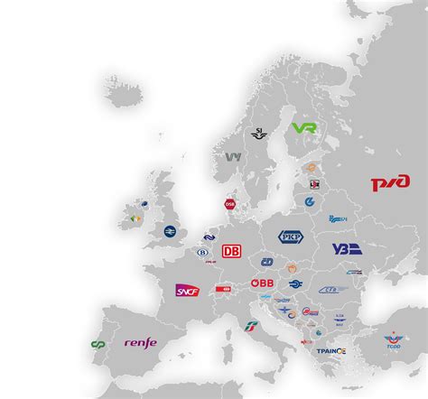 Current Logos Of National Railway Companies In Europe Reurope