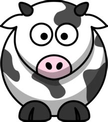 Ilustración vector de Vaca de dibujos animados gratis