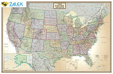 Wall Map Of The United States Usa Road Travel Large Big Map Hanging