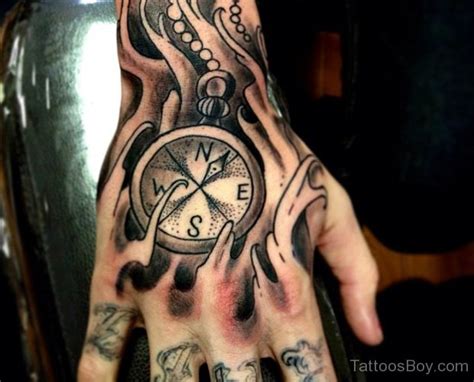Compass Tattoo On Hand Tattoo Designs Tattoo Pictures