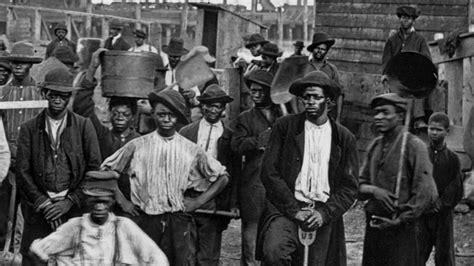 Civil War Slaves Working