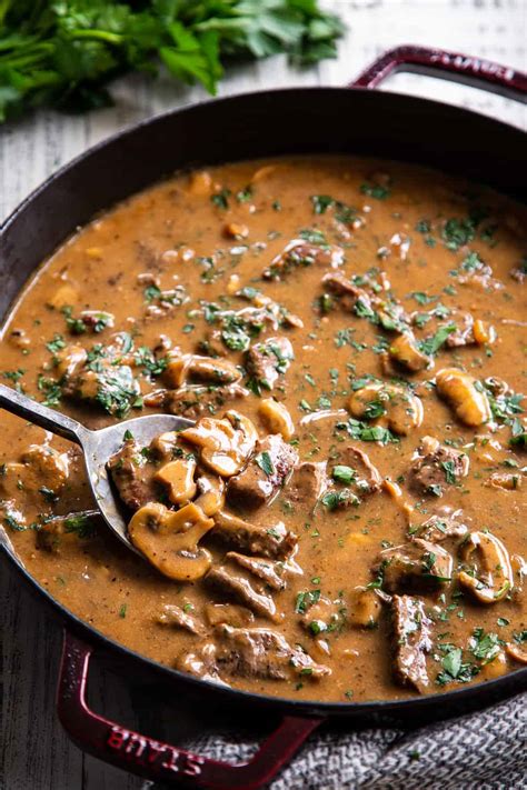 Use a large, deep pot to brown the ground beef and season with salt and pepper. Paleo Beef Stroganoff {Whole30, Keto} | The Paleo Running ...