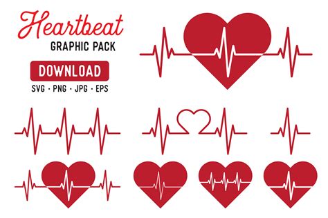Heart Beat Pulse Vector Clipart Gráfico Por The Gradient Fox · Creative