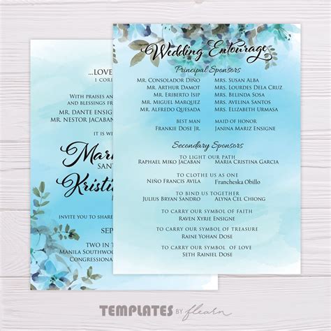 Online wedding invitation sample examples of wedding invitation. Blue Watercolor Floral Wedding Invitation | Floral wedding ...