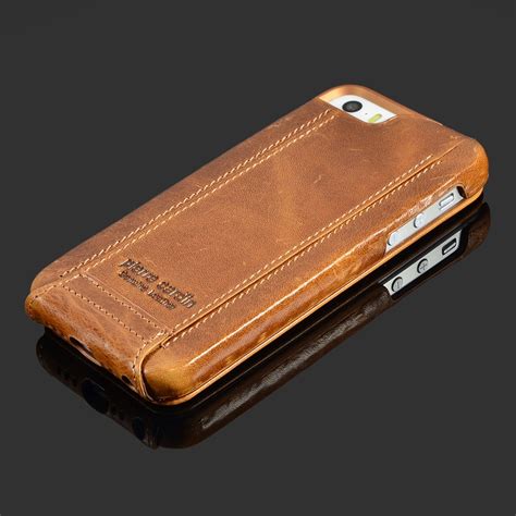 Buy Pierre Cardin Brown Genuine Leather Case For Apple