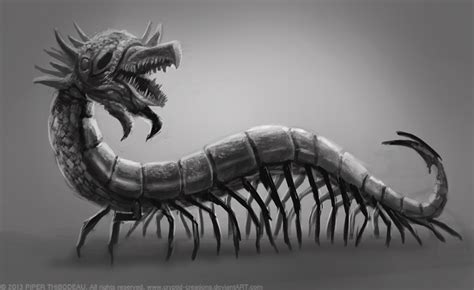 Day 271 Centipede Monster By Cryptid Creations On Deviantart Monster