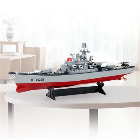 24g 1250scale Large Rc Battleship Armored Boat Vessel With Lights