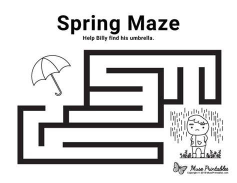 Free Printable Spring Maze Download It From
