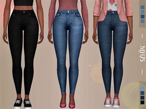Some High Waist Skinny Jeans For Your Sims Can Be Worn With Bodysuit