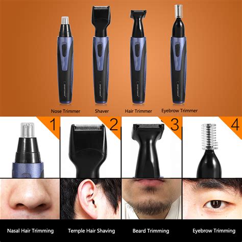 Facial hair removal cream is similar to shaving in that it can remove hair from the surface of the skin but it will struggle to remove hair roots in the hair follicle. Men Trimmer Set,Automatic Rechargable Ear Nose Beard ...