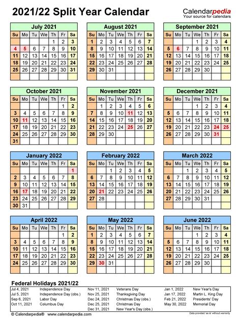 Fiscal Calendars 2022 Free Printable Pdf Templates Fiscal Calendars