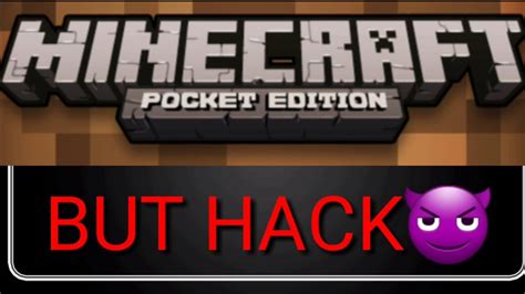 I Hacked Minecraft Pe After 1month Youtube