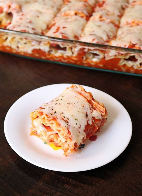 Cheesy Pepperoni Pizza Lasagna Roll Ups Recipe Lasagna