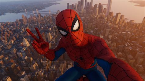 Spiderman Nyc Skyscraper Hd Games 4k Wallpapers Images Backgrounds