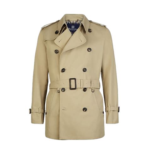 aquascutum corby double breasted mens trench coat