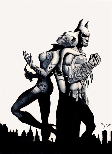 Batman And Catwoman By Ty13r On Deviantart