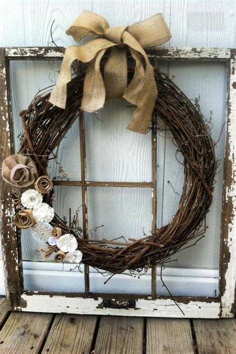 Window Crafts Old Window Decor Primitive Decorating Country