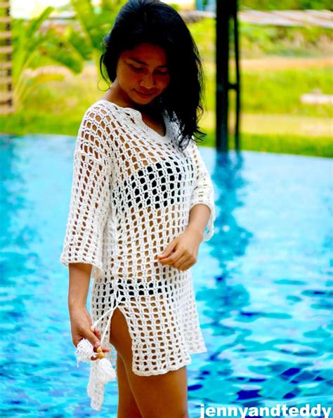 Easy Crochet Cover Up Swimsuit Free Tutorial Crochet Beach Cover Up