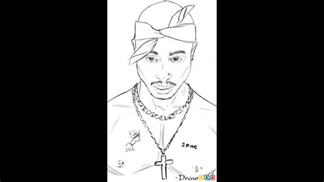 Tupac Drawing Coloring Pages